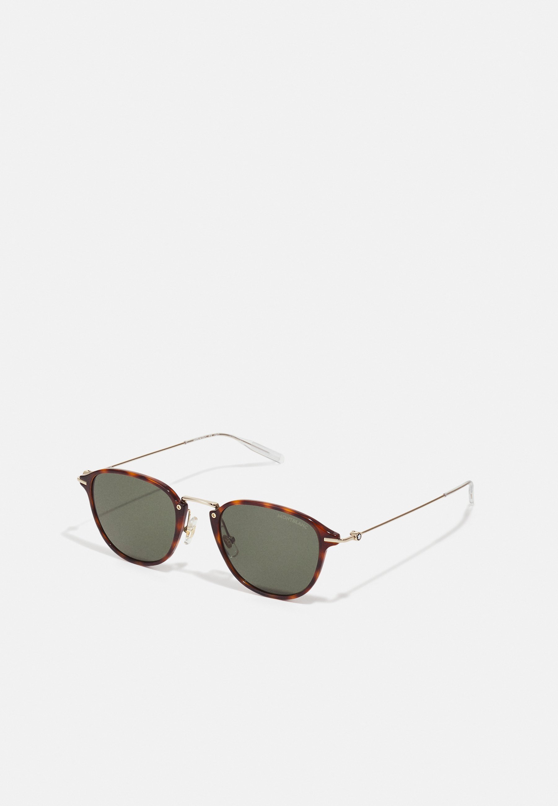 Mont Blanc UNISEX - Zonnebril - havana/goudkleurig/groen