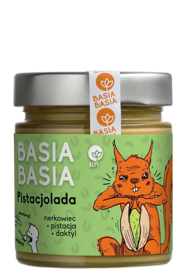 Basia Basia Pistacjolada Krem Na Bazie Nerkowców z Pistacjami i Daktylami w Proszku
