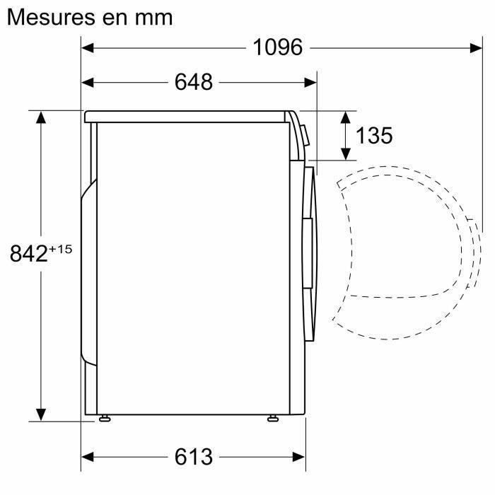 Secadora con bomba de calor BOSCH WQG1420DFR SER6 - 9 kg - Inducción - 60 cm de ancho - Blanca
