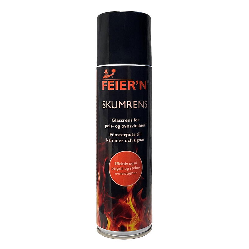 FEIER'N Mousse nettoyante 250 ml pour vitre de cheminée Feier'n