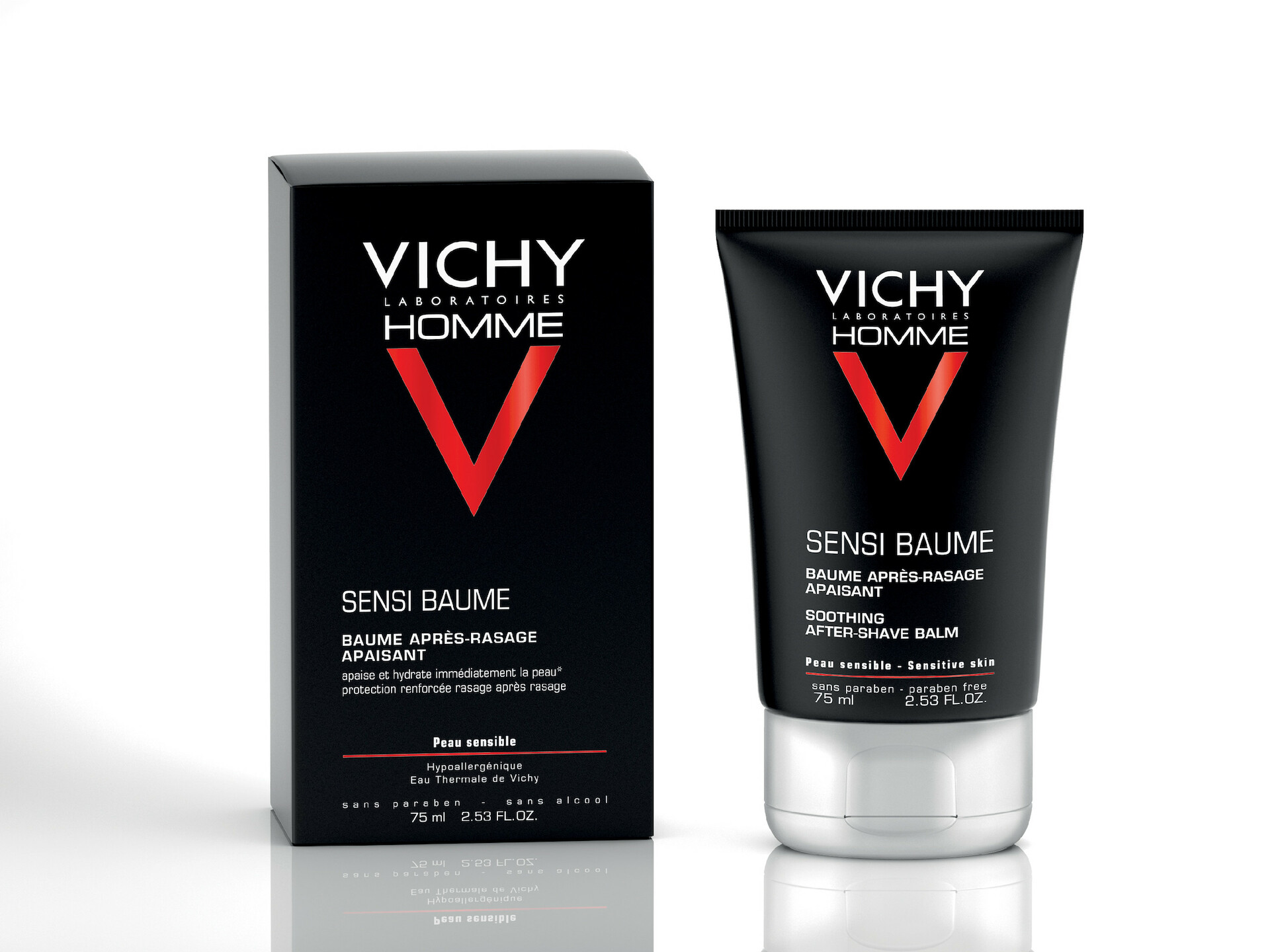 Balsam după ras Homme Sensi Baume Soothing After-Shave 75 ml - Vichy