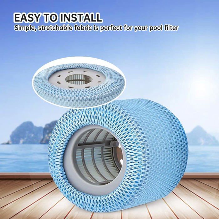 Red de seguridad para piscina, 2 piezas, filtro de cubierta, accesorios de burbujas para jacuzzis