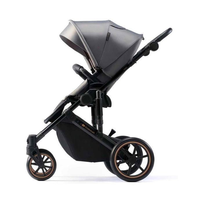 Kinderkraft PRIME2 2-in-1 Combination Stroller, Up to 22 kg, With Spacious Carrycot, Wide Adjustment Range, Grey