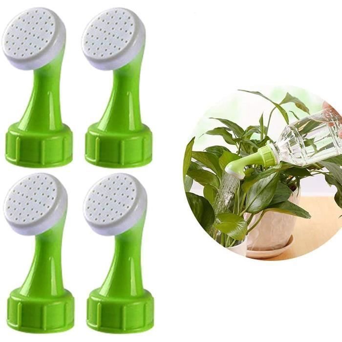 Arroseur Bouchon de Bouteille 4 pcs, Vase d'arrosage Bouilloire Pomme de Douche Outils de Jardin, Arrosoirs pour Bouteilles d'eau O