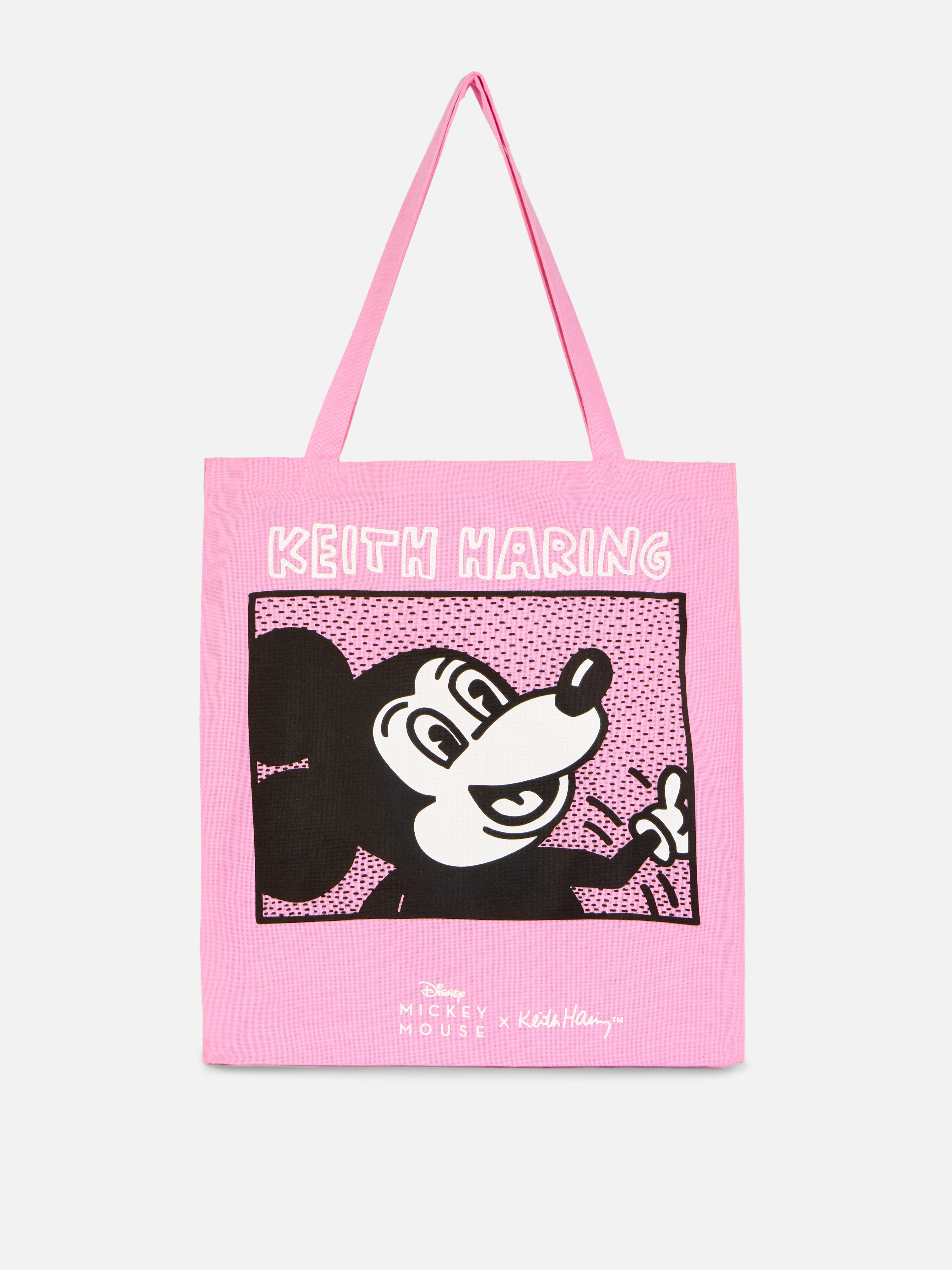 Geantă tote Disney Mickey Mouse x Keith Haring Geantă din pânză Mickey Mouse x Keith Haring atrăgătoare pentru zâmbete în jurul tuturor