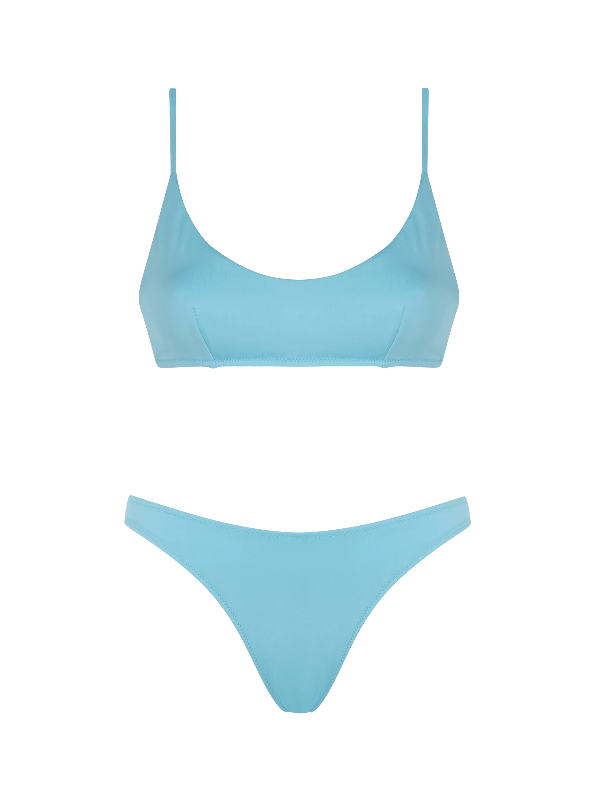 Lichtblauwe bralette bikini voor dames