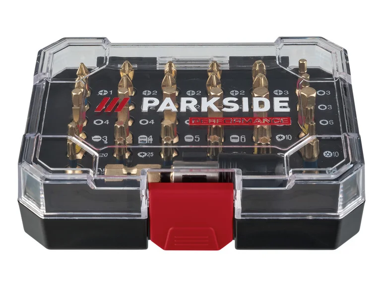 Conjunto de bits de torção PARKSIDE PERFORMANCE® (lubrificado) PBSP 2 D4 Conjunto de bits de torção dupla
