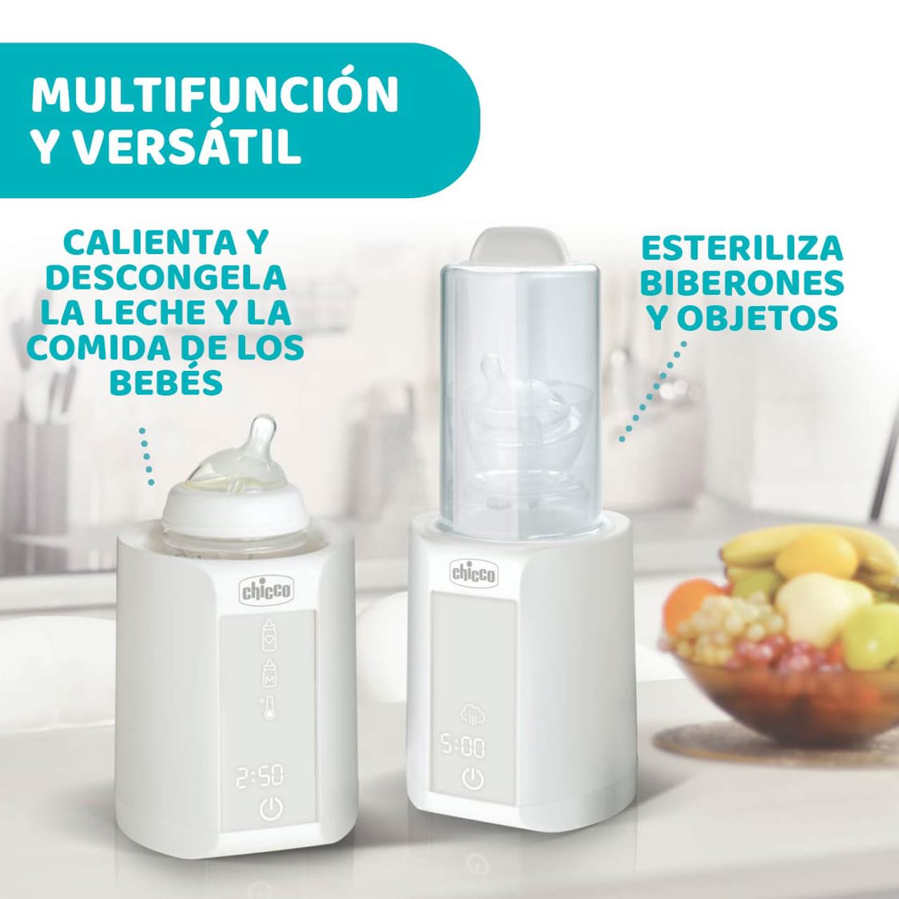 Flessenwarmer met sterilisator
