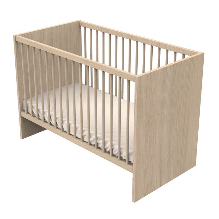 Juego completo de dormitorio para bebé, cuna y cambiador con separador - TOKIO
