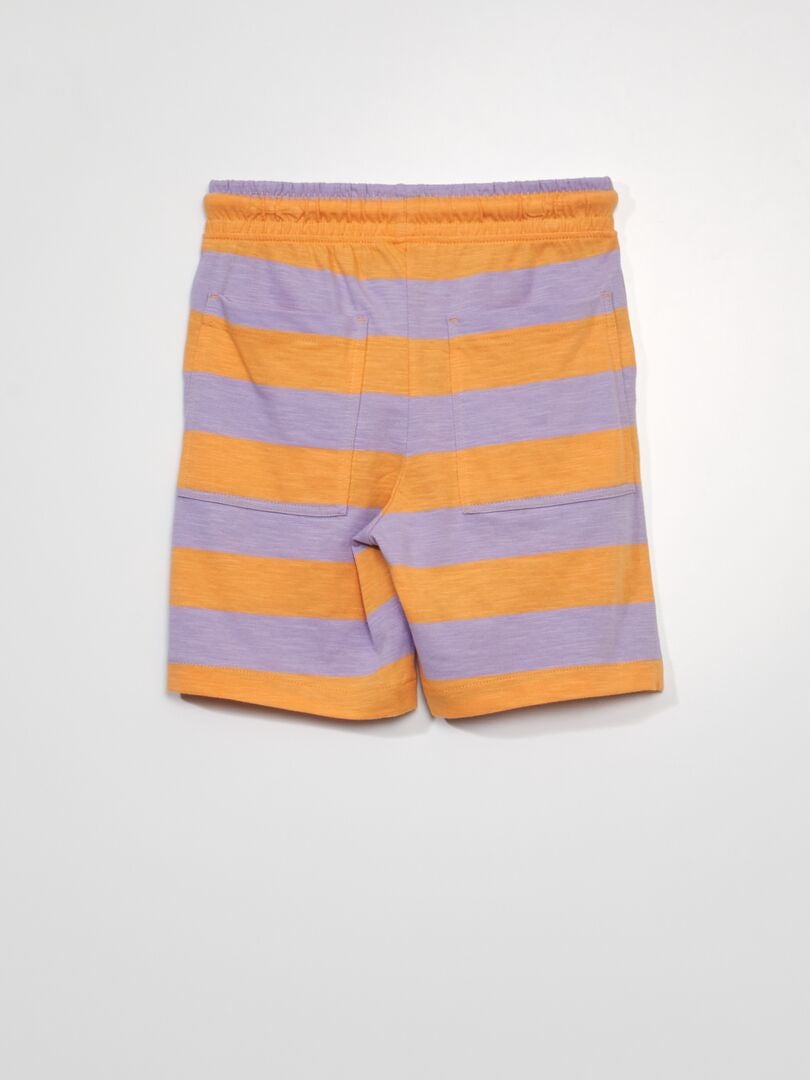 Bermudas de punto estampado - BLANCO