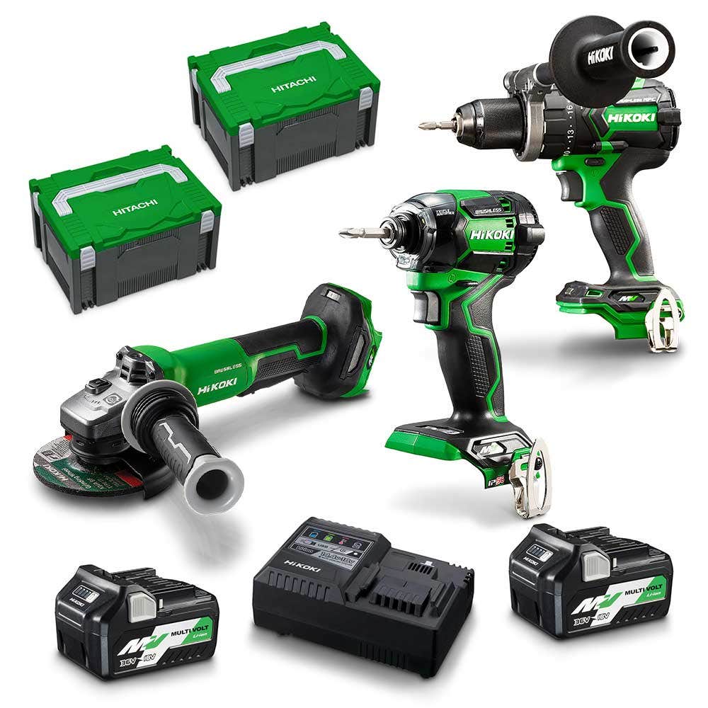 HiKOKI 36V Brushless 3-teiliger Akku 2 x 2,5/5,0 Ah KC36DDBL3(HRZ)