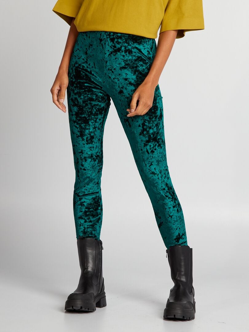 Fluwelen legging - GROEN