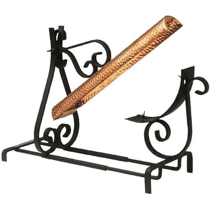 Traditional raclette grill - wrought iron and copper