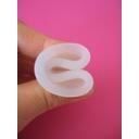 Copa menstrual FLEURCUP de talla pequeña, incolora, 100% fabricada en Francia.