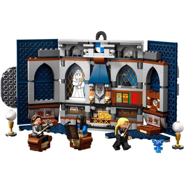 LEGO® Harry Potter 76411 Brasão da Casa Corvinal, Brinquedo com 3 Minifiguras e Decoração de Hogwarts