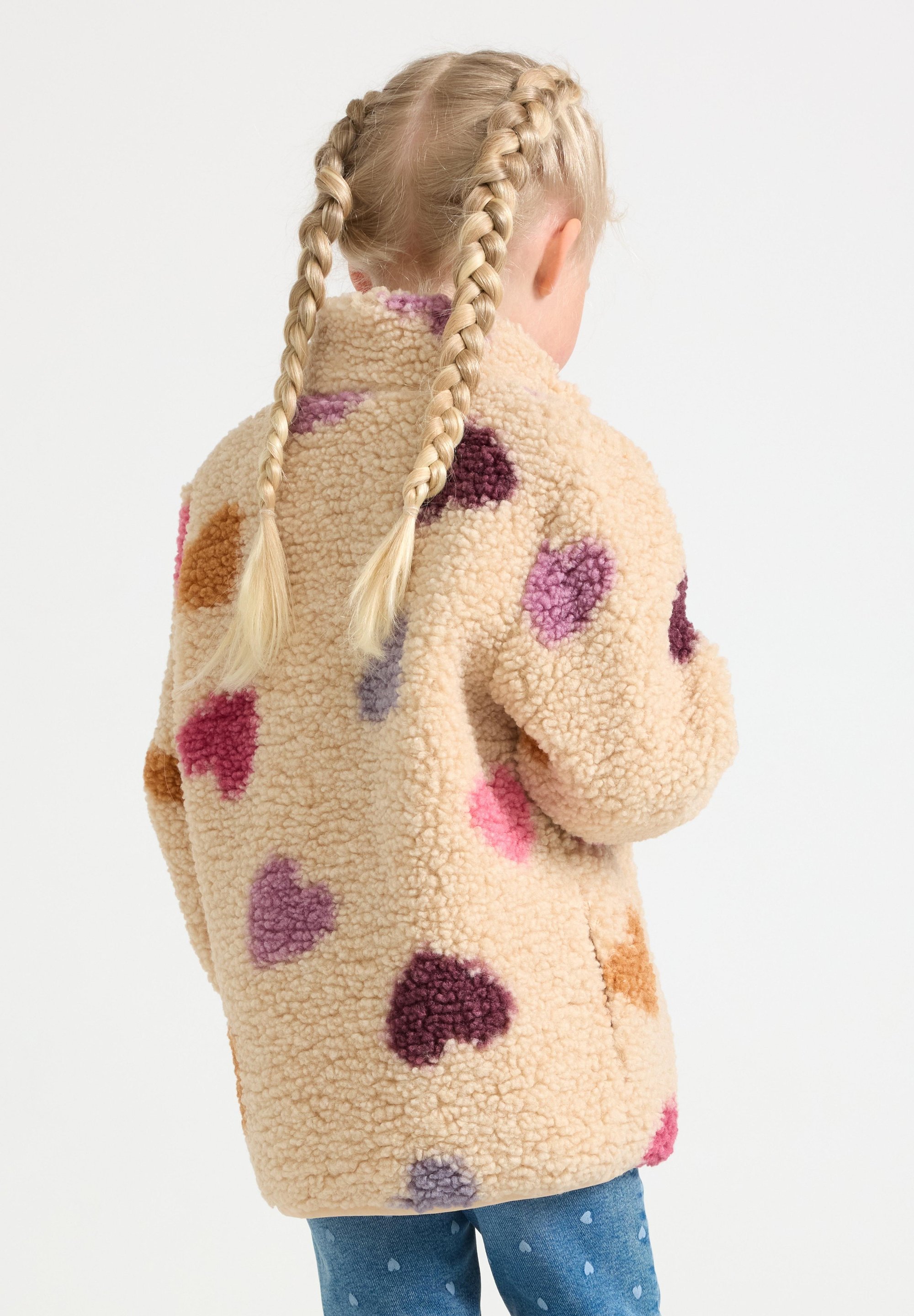 Lindex JACKET PILE - Flisinė striukė - šviesiai dulkėtos alyvos spalvos