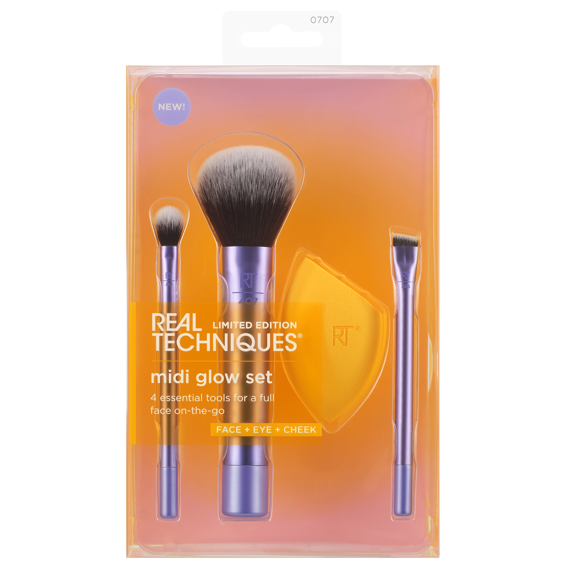 Sada štetcov na make-up Night Brights Midi Glow Sady štetcov na make-up