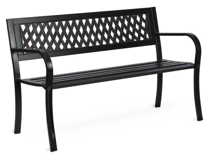 Ławka ogrodowa parkowa metalowa 125x49x77 cm Sofotel
