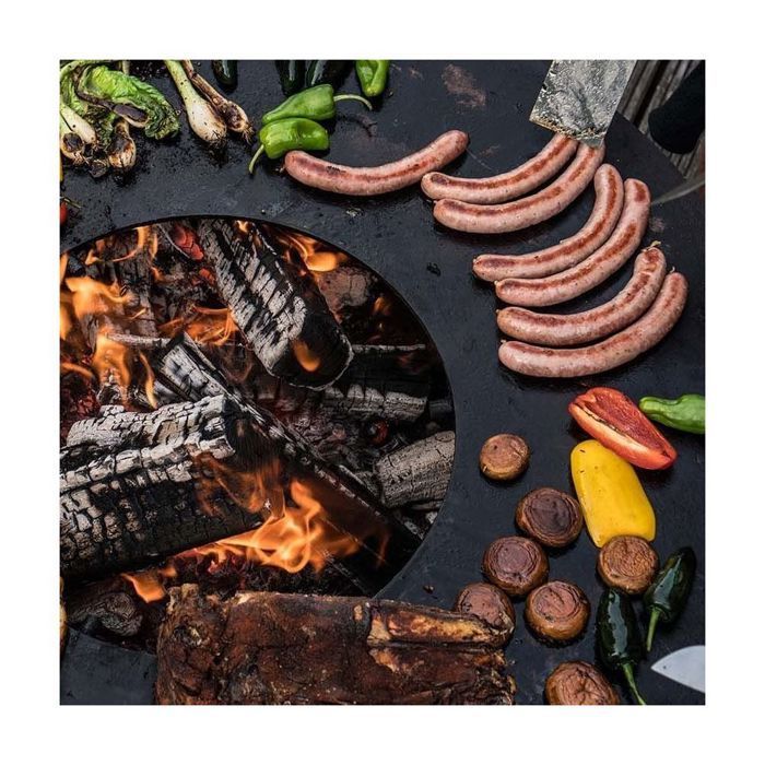 Barbecue brasero en acier  Carus Diamètre 82 cm Hauteur 80 cm