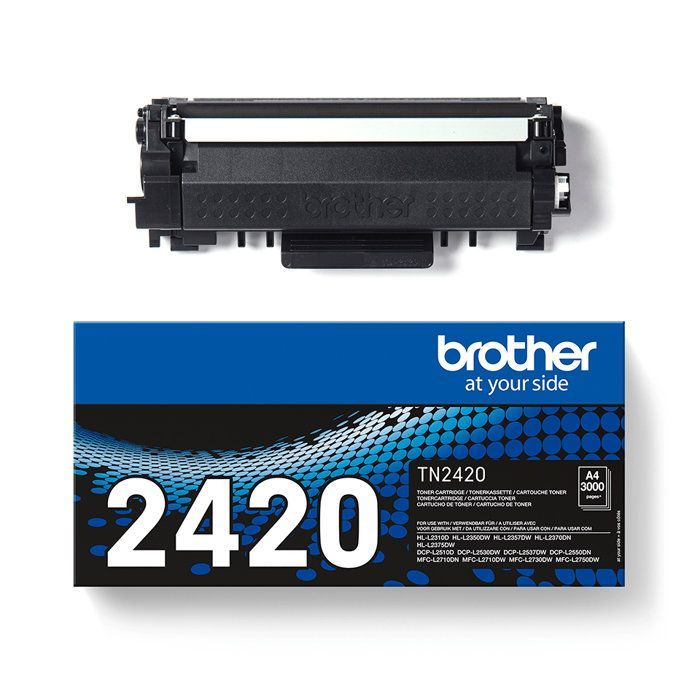 Cartouche de toner noir haute capacité TN2420 - BROTHER - Laser - 3000 pages