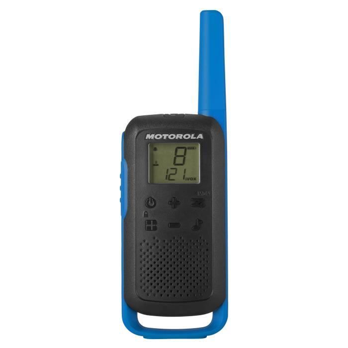 Ricetrasmettitori walkie-talkie MOTOROLA T62 PMR446 - Senza licenza - Abbinamento semplificato - Blu