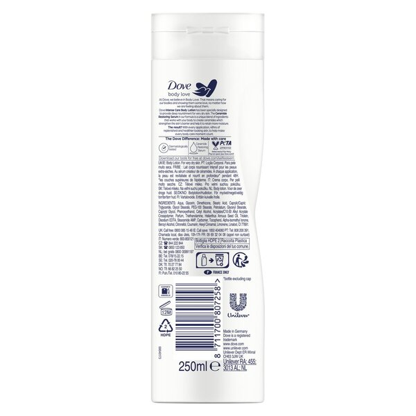 Dove Body Love Intense Care Bodylotion 250ml