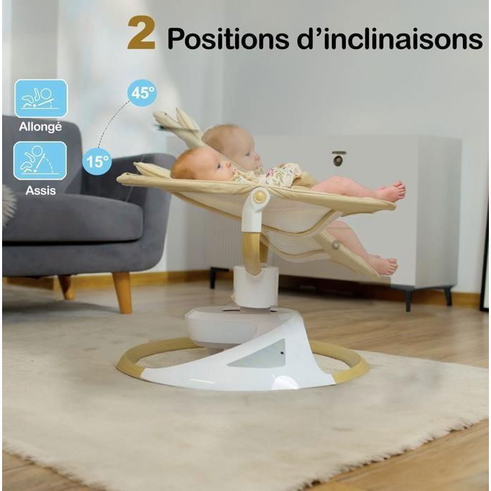Emy electric swing/bouncer with UNIQUE natural movement