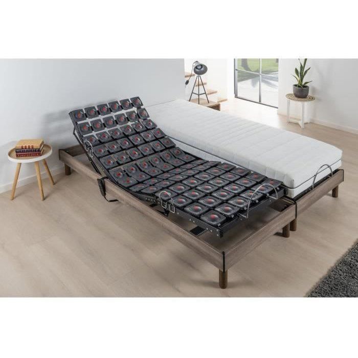 Elektrisk justerbar madras og sengebundssæt - 2 x 90 x 200 cm - Pocketmadras - ERGO 9 Dreamzone - DEKO DREAM