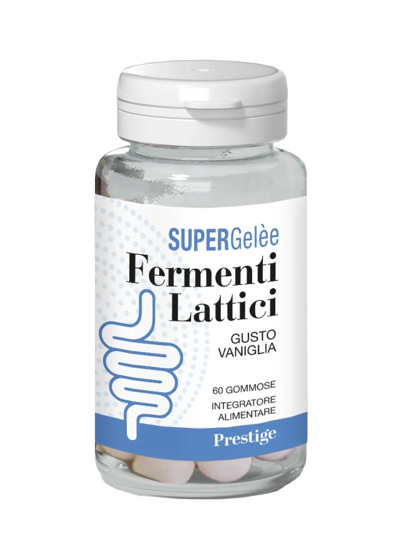 SUPERGELEE Supergelee Fermentación láctica 60 caramelos de goma de vainilla