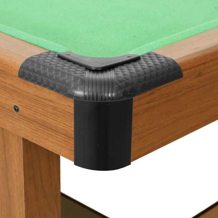 Biljarttafel - vidaXL - 122x61x76 cm - Bruin - MDF - Duurzaam groen laken