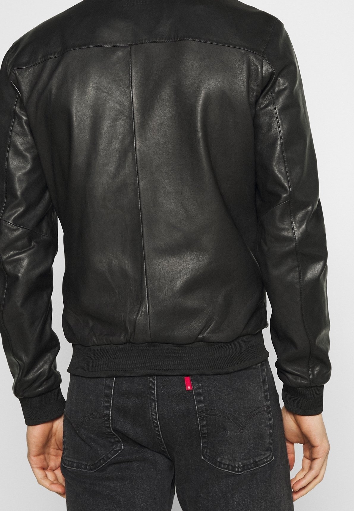 Giacca in pelle Oakwood - nera