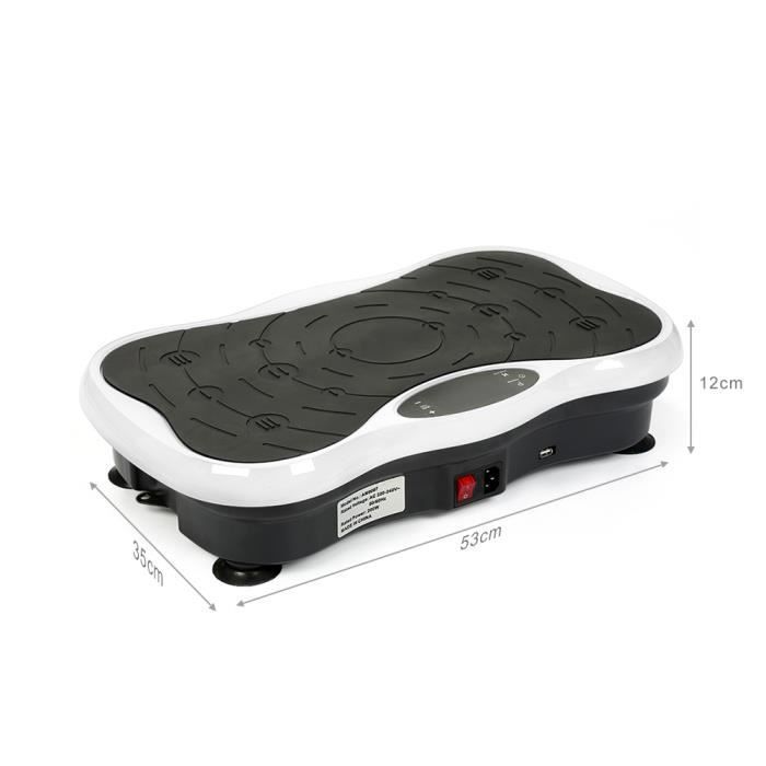 LCD-Vibrationsplatte – WILLONIN – Fitnesstraining – Kompakt mit Widerstandsbändern – Bluetooth
