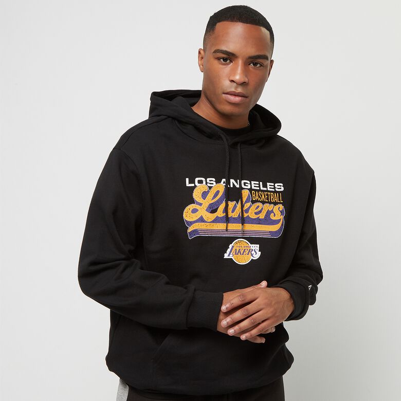 Felpa con cappuccio oversize con grafica NBA dei Los Angeles Lakers