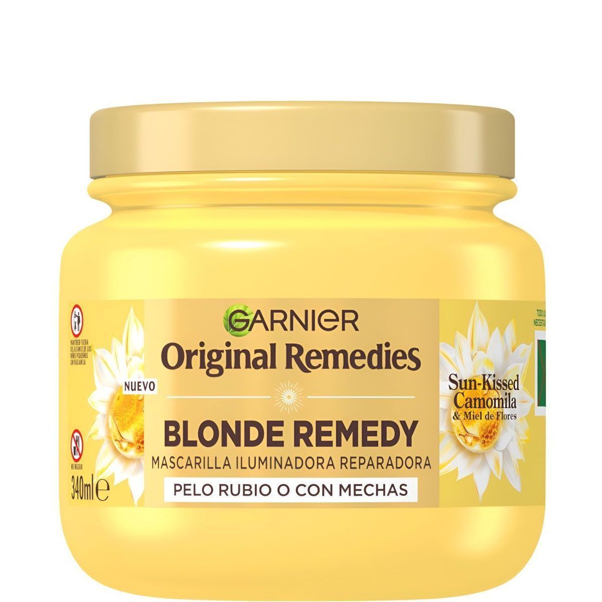 Original Remedies Sun-Kissed Chamomile maska za posvjetljivanje i obnovu za plavu kosu Maske za kosu