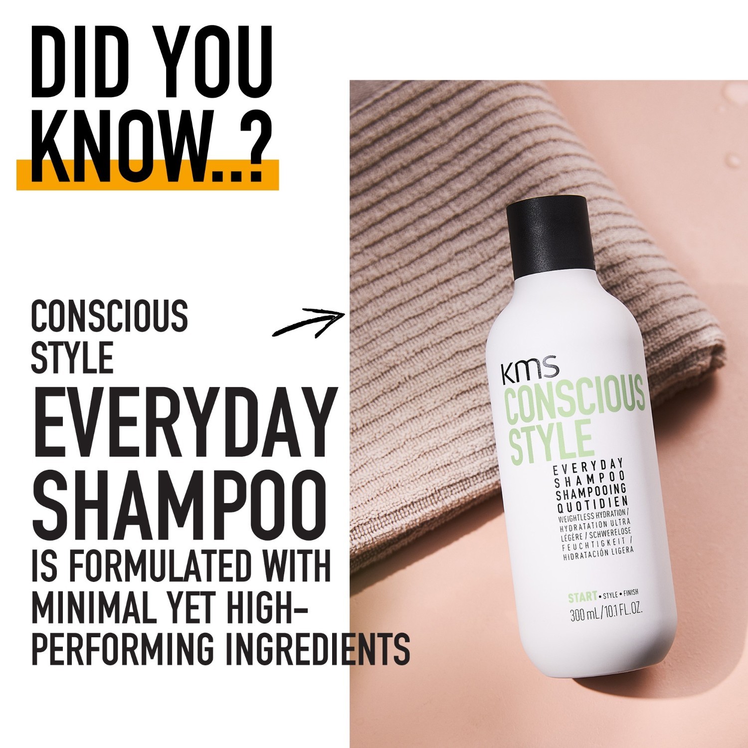 KMS šampon za kosu Conscious Style – 750 ml
