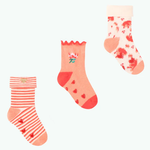 Cabaia Blühende Schmetterlinge – Baby-Schuhe in Orange