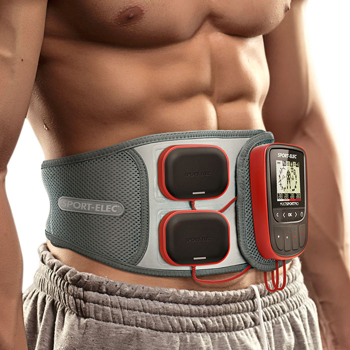  Cinto abdominal ergonômico para eletroestimuladores musculares Sport-elec