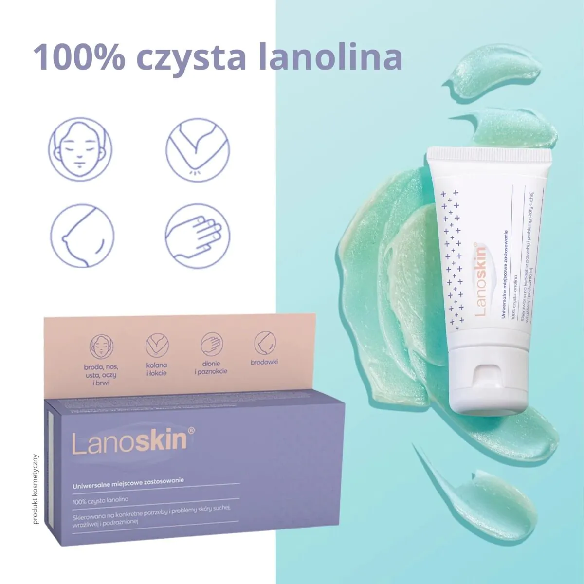 Lanoskin 100% Czysta lanolina, Krem 30 g