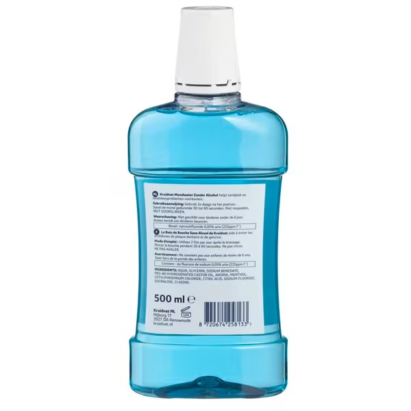 Kruidvat tečnost za ispiranje usta s 0% alkohola<br>500ml