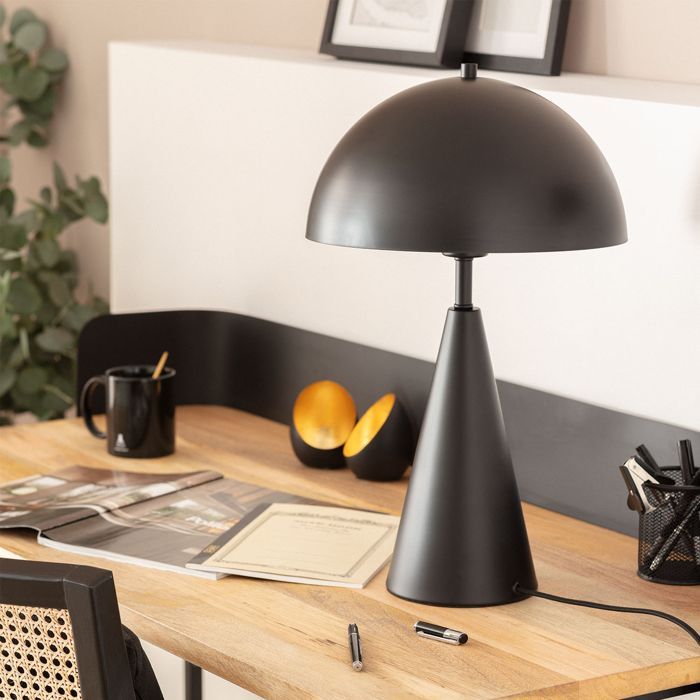 Lampe à poser en métal Shimo Noir