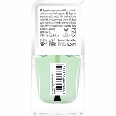 Base fortalecedora de uñas Wibo Healthy Nail Strengthening Coat 8,5 ml