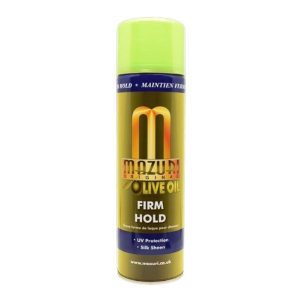 Laca fijadora para el cabello Mazuri con aceite de oliva - 500 ml
