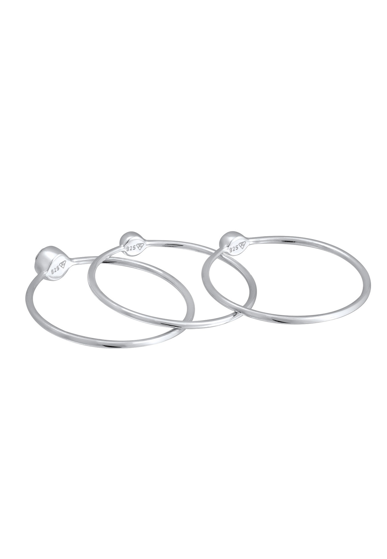 Elli Femmes Pile Set Basique avec cristaux Bleu en Argent Sterling 925