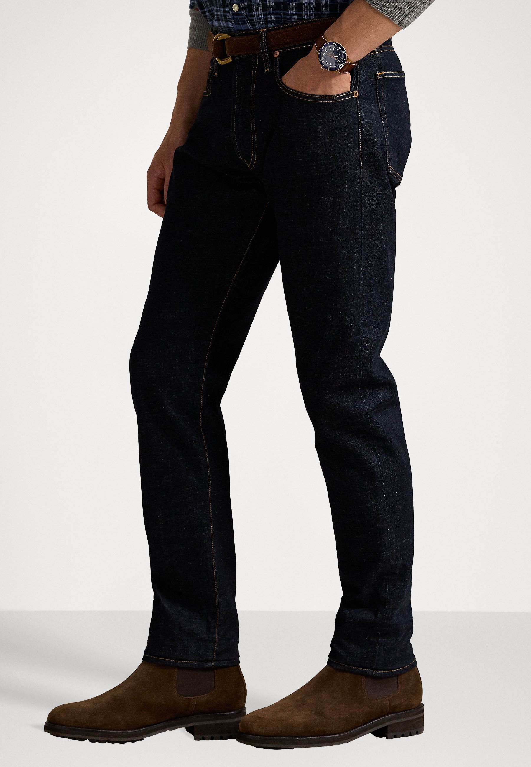 Polo Ralph Lauren PARKSIDE ACTIVE STRETCH - Jeans met taps toelopende pasvorm - donkerblauw