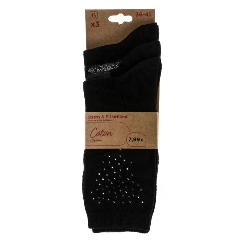 Meias e collants pretos femininos