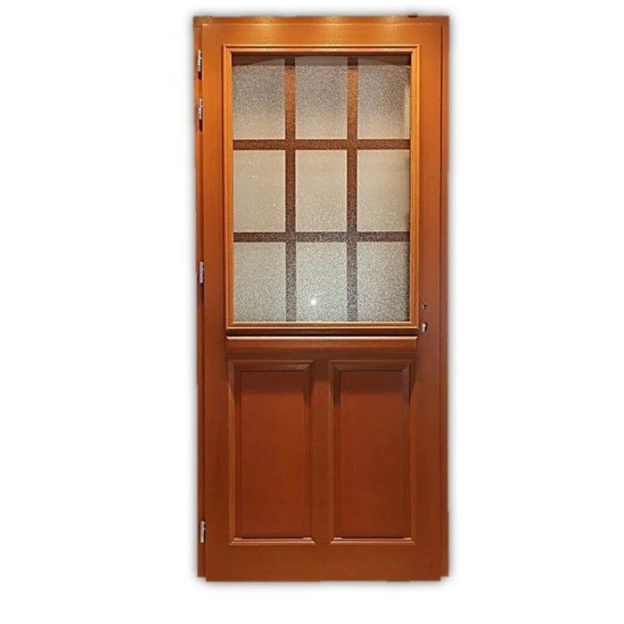 Porte d'entrée Bois Vitrée Alena, H.215xl.90 cm Côte Tableau p.Droit