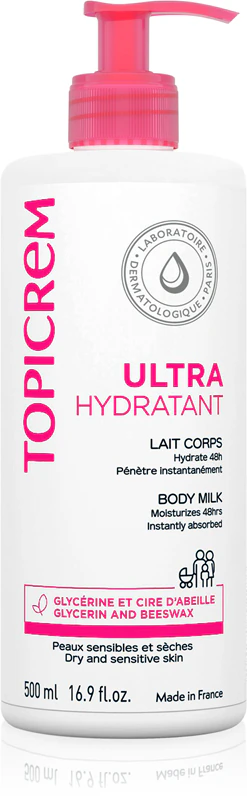 Topicrem UH BODY Ultra-Moisturising Telové mlieko hlboko hydratačné telové mlieko pre suchú a citlivú pokožku