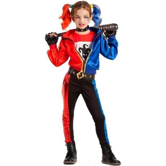Déguisement Arlequin Terrifiante pour fille - Batman - Multicolore - Extérieur - 3 ans et plus