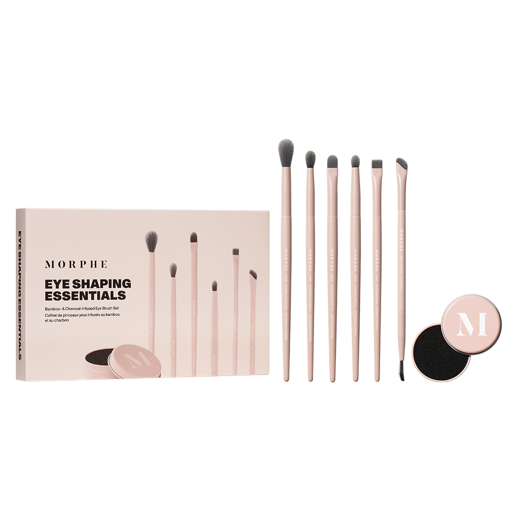 Set de pensule pentru ochi Shaping Essentials cu infuzie de bambus și cărbune - Morphe