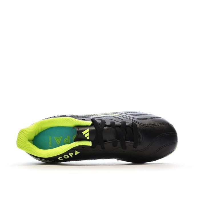 Scarpe da calcio Adidas Copa Sense da ragazzo, nere/gialle